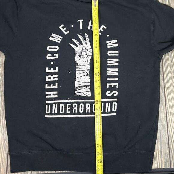 Here Come The Mummies Underground Band Black Hoodie Sweatshirt Sz L Funk Rock - Picture 8 of 8